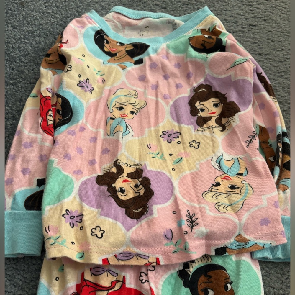 Disney Kids Pajama Set - Pink and Blue